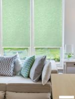 Рулонные шторы Delfa Сантайм Жаккард Венеция СРШ-03Д 29503 (200x170, мята)