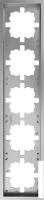 Рамка Lezard Zima 704-7400-150 (серый матовый)