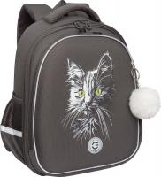 Школьный рюкзак Grizzly RAz-586-15 (серый)