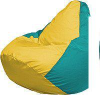 Кресло-мешок Flagman Груша Мега XXXL Г3.1-264 (желтый/бирюзовый)