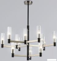 Подвесная люстра Ambrella LH55505/12 SN/BK/CL (сатин никель/черный/прозрачный)