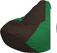 Кресло-мешок Flagman Груша Мега XXXL Г3.1-321 (коричневый/зеленый)