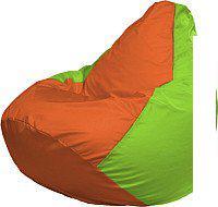 Кресло-мешок Flagman Груша Мега XXXL Г3.1-215 (оранжевый/салатовый)