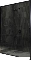 Душевая дверь MaybahGlass 195x120 MGD-1284-6 (графит/черный)
