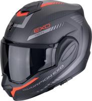 Мотошлем Scorpion Exo Exo-Tech Evo Carbon Cosy (р. M, карбон матовый/красный)