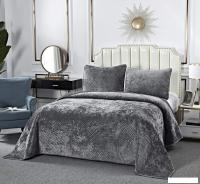 Набор текстиля для спальни Sofi De MarkO Патрисия 240x260 Пок-П-240x260с1 (серый 1)