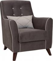 Интерьерное кресло Нижегородмебель Френсис ТК 261 (офелия/амиго велюр, коричневый)