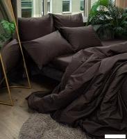Постельное белье Lilia КПБс Евро (шоколад)
