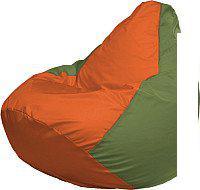 Кресло-мешок Flagman Груша Мега XXXL Г3.1-216 (оранжевый/оливковый)