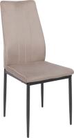 Стул AksHome Oreo (серо-бежевый велюр HLR-9/черный)