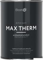 Эмаль Elcon Термостойкая до 1200C 0.8 кг (черный)