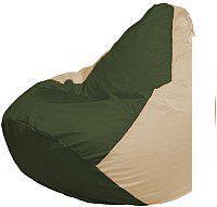 Кресло-мешок Flagman Груша Мега XXXL Г3.1-54 (темно-оливковый/светло-бежевый)