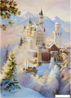 Картина по номерам Остров Сокровищ Замок Нойшванштайн Бавария 663281