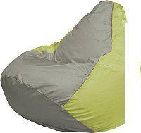 Кресло-мешок Flagman Груша Мега XXXL Г3.1-343 (серый/салатовый)