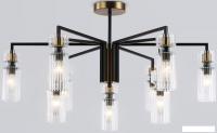 Подвесная люстра Ambrella LH56117/9 BK/BS/CL (черный/латунь/прозрачный)