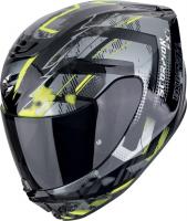 Мотошлем Scorpion Exo Exo-391 Clutter (р. 2XL, черный/желтый неон/серый)