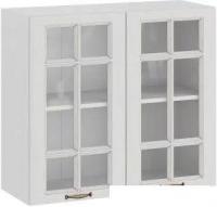 Шкаф навесной Трия Лина 1В8С (белый)