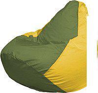 Кресло-мешок Flagman Груша Мега XXXL Г3.1-228 (оливковый/желтый)