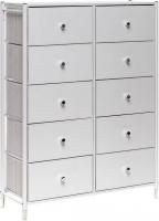 Комод Импэкс Нирита/Хайди 10 ящиков (белый)