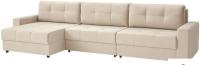 Угловой диван Mio Tesoro Манчестер 292 1.5ек-1.5ек-1.5пф (966 светло-бежевый)