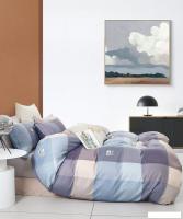 Постельное белье Реноме Семейный Темно-синяя коллекция ПП 7445 (сатин)