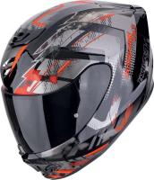 Мотошлем Scorpion Exo Exo-391 Clutter (р. 2XL, черный/красный/серый)