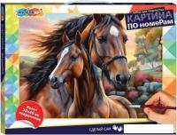 Картина по номерам MultiArt Лошади CANV30X40-118482
