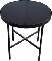 Журнальный столик Мебелик МеталлАрт М011 (стемалит черный/черный)