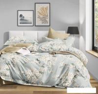 Постельное белье Реноме 2сп Оливковая коллекция. Простыня на резинке УУ 6700 (поплин)