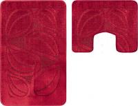 Набор ковриков Maximus Flora 2577 (60x100/50x60, бургунди)