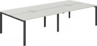 Офисный стол Norden 320х143.8х75 SG.256.SH.63.AN (антрацит/серый бархат)
