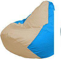 Кресло-мешок Flagman Груша Мега XXXL Г3.1-149 (светло-бежевый/голубой)