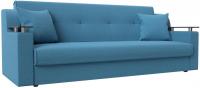Диван Лига диванов Сенатор 121574 (рогожка Амур, голубой)