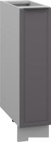 Шкаф напольный Arvento Корнелия Флок-плюс НШ20р без столешницы (графит софт)