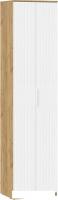 Шкаф распашной Трия Хилтон для одежды исп.2 (дуб крафт золотой/белый матовый)