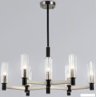 Подвесная люстра Ambrella LH55503/9 SN/BK/CL (сатин никель/черный/прозрачный)
