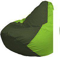 Кресло-мешок Flagman Груша Мега XXXL Г3.1-55 (темно-оливковый/салатовый)