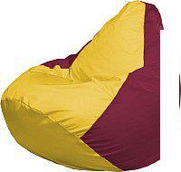 Кресло-мешок Flagman Груша Мега XXXL Г3.1-265 (желтый/бордовый)