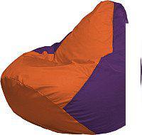 Кресло-мешок Flagman Груша Мега XXXL Г3.1-208 (оранжевый/фиолетовый)