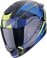 Мотошлем Scorpion Exo Exo-1400 Evo II Intensio (р. M, черный/синий/желтый)