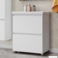 Belux Тумба под умывальник Киото Н 100-02 (1, белый глянцевый)