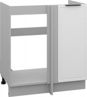 Шкаф напольный Arvento Корнелия Флок-плюс НШУ-750 угловой без столешницы (белый софт)