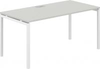 Офисный стол Norden 160х80х75 SG.209.SH.44.WH (белый/серый бархат)