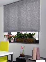Рулонные шторы Delfa Сантайм Жаккард Венеция СРШ-03Д 29508 (140x170, темно-серый)