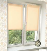 Рулонные шторы Delfa Сантайм Лен СРШ-03Д2070 (140x170, абрикосовый)