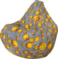 Кресло-мешок Flagman Груша Макси XXL Г2.5-346 (Smailiki 06, светло-серый)