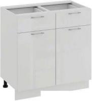 Шкаф напольный Трия Весна 1Н8Я1 (белый глянец)