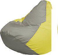 Кресло-мешок Flagman Груша Мега XXXL Г3.1-338 (серый/желтый)