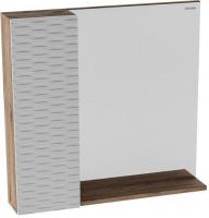 Grossman Шкаф с зеркалом Альба 80 L 208006 (веллингтон/белый)