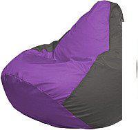 Кресло-мешок Flagman Груша Мега XXXL Г3.1-103 (сиреневый/темно-серый)